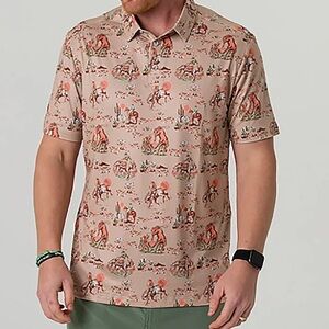 BURLEBO NWT Men’s XL Desert Adventure Print Shirt